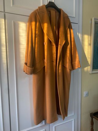 Abrigo paño SYNONYME naranja mujer