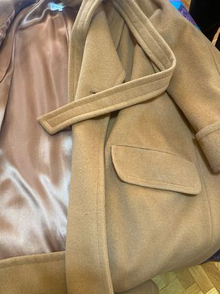 Abrigo paño SYNONYME naranja mujer