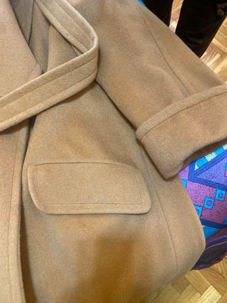 Abrigo paño SYNONYME naranja mujer