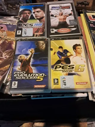 Lote 4 Juegos PSP: PES 5, 6, 2008 y WWE SmackDown!