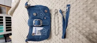Cartera vaquera infantil con estrellas