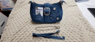 Cartera vaquera infantil con estrellas