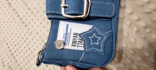 Cartera vaquera infantil con estrellas