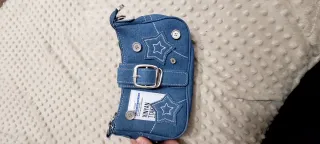Cartera vaquera infantil con estrellas