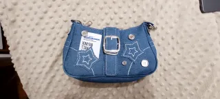 Cartera vaquera infantil con estrellas