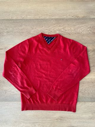 Jersey de pico Tommy Hilfiger Rojo talla M