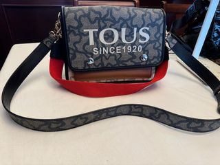 Bolso Tous bandolera negro y rojo