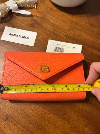 Bolso Bimba y Lola Piel Naranja Mini