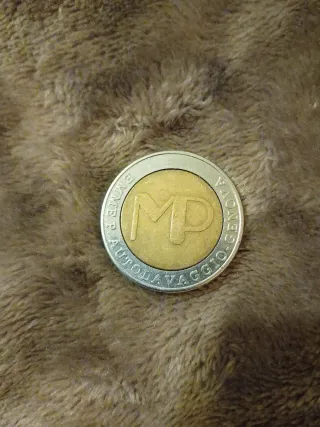 Moneda MP Autolavaggio Genova Rara