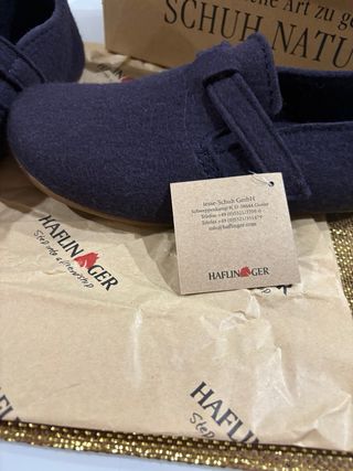 Haflinger Pantofole Ortopediche Blu Tg 38