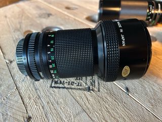 Valigetta Canon T90 con obiettivi