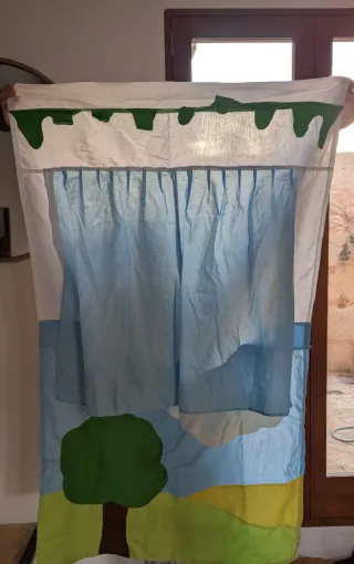 Teatrillo de tela para niños