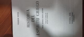 Historia del Espíritu Griego