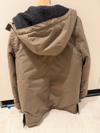 Parka Quiksilver Talla M Verde Oliva y Negra