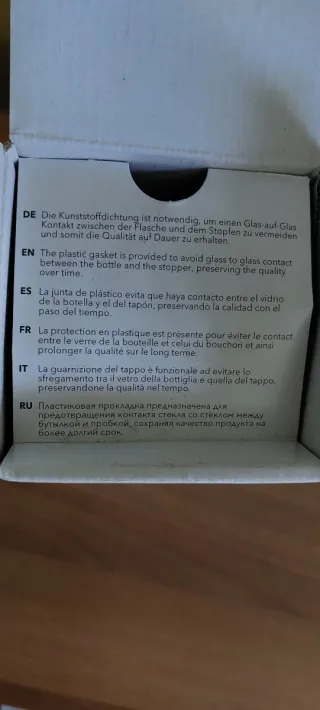 Bottiglia RCR DaVinci in vetro con tappo