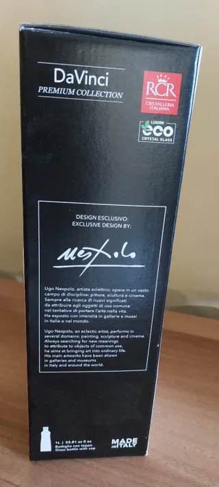 Bottiglia RCR DaVinci in vetro con tappo