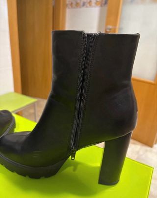 Botines Marypaz Negros Tacón Plataforma