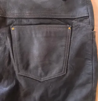 Pantalón Kerozen Cuero Negro