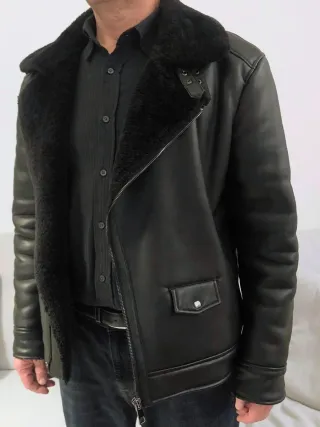 Giubbotto Montone Imbottito Chiodo Zara EcopelleXL