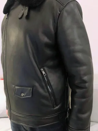 Giubbotto Montone Imbottito Chiodo Zara EcopelleXL