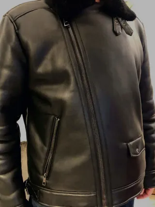 Giubbotto Montone Imbottito Chiodo Zara EcopelleXL