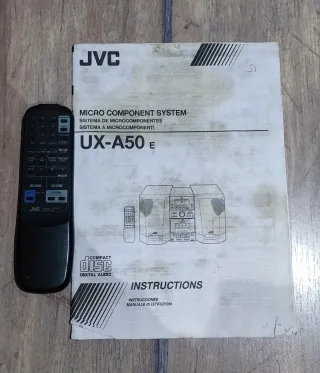 Equipo de música JVC con CD y Cassette UX-A50