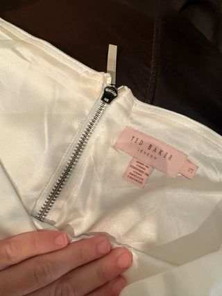 Vestido Ted Baker floral rosa y blanco