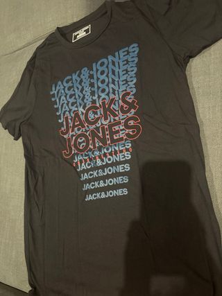 Camiseta Jack & Jones Talla L Negra
