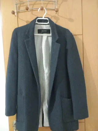 Blazer largo Zara Azul