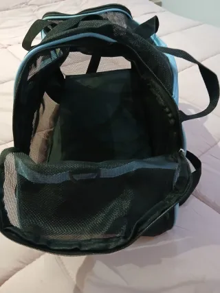 Bolsa para Mascota azul y negro