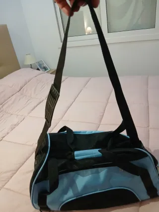 Bolsa para Mascota azul y negro
