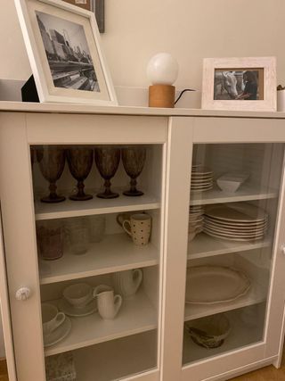 Vitrina HAUGa cristal blanco 105x116