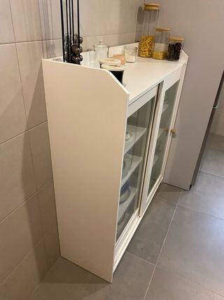 Vitrina HAUGa cristal blanco 105x116