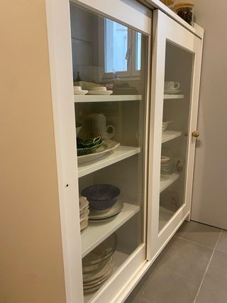 Vitrina HAUGa cristal blanco 105x116