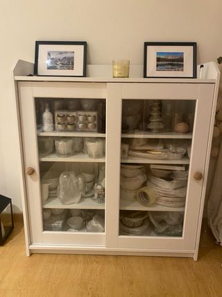 Vitrina HAUGa cristal blanco 105x116