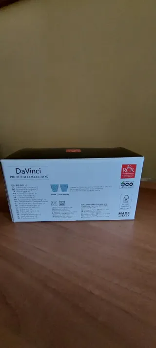 Coppia Bicchieri DaVinci Design Ugo Nespolo