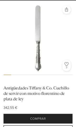 Juego de cubiertos de plata antiguos.