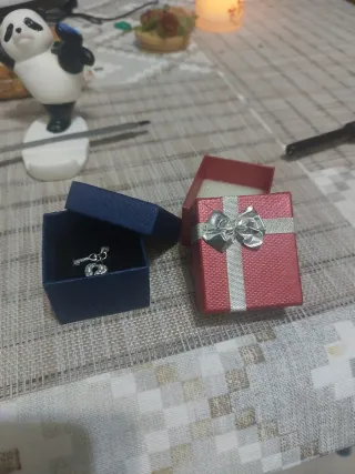 Colgante Plata Corazón y Llave