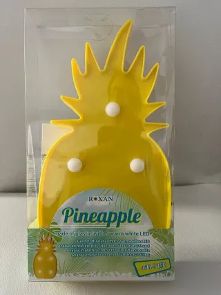 Lampada LED a forma di ananas con luce bianca calda