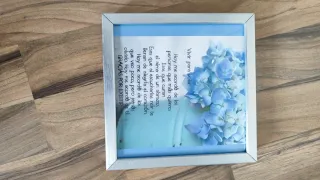 Dos Cuadros Mandala Azul y Plateado