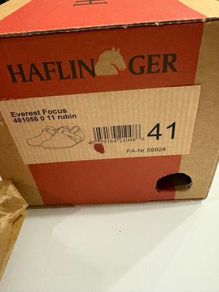 Pantofole Haflinger rosse n. 41 ortopediche