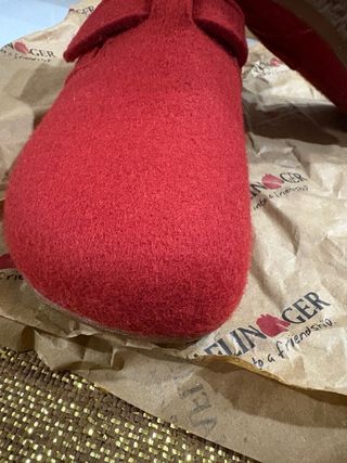 Pantofole Haflinger rosse n. 41 ortopediche