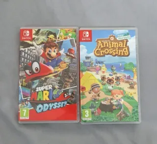 Super Mario Odyssey y Animal Crossing Switch