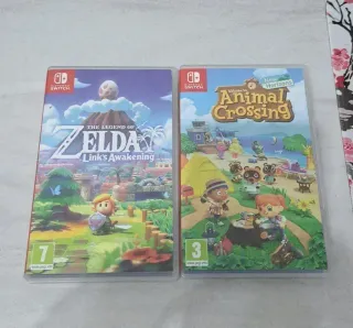 Zelda Links Awakening y Animal Crossing switch