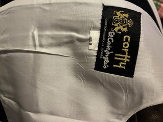 Levita Chaqué Chaleco Talla 48 Negro.Pura lana v.