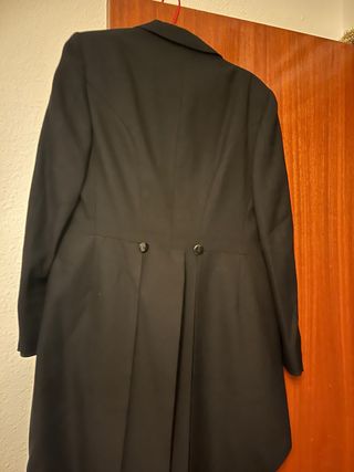 Levita Chaqué Chaleco Talla 48 Negro.Pura lana v.