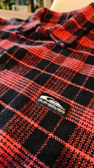 Camisa Franela Cuadros Quiksilver