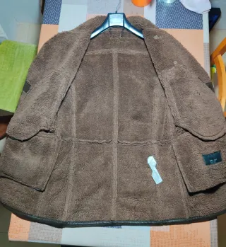 Abrigo Zara Marrón Doble Botonadura