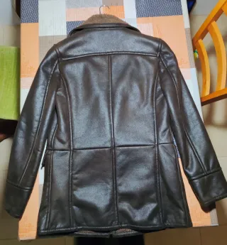 Abrigo Zara Marrón Doble Botonadura