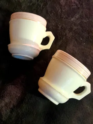 Lote 2 Tazas Chocolate Antiguas